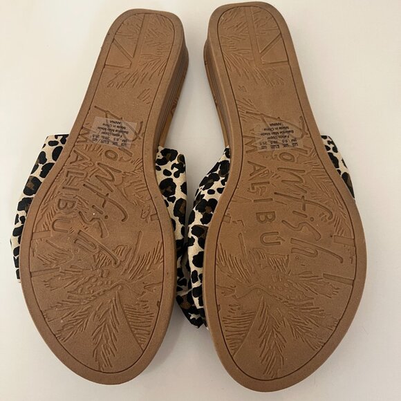 Blowfish Malibu Anina Women’s Leopard Sandals Slip On Shoe Textile Size 9 M - Picture 5 of 8